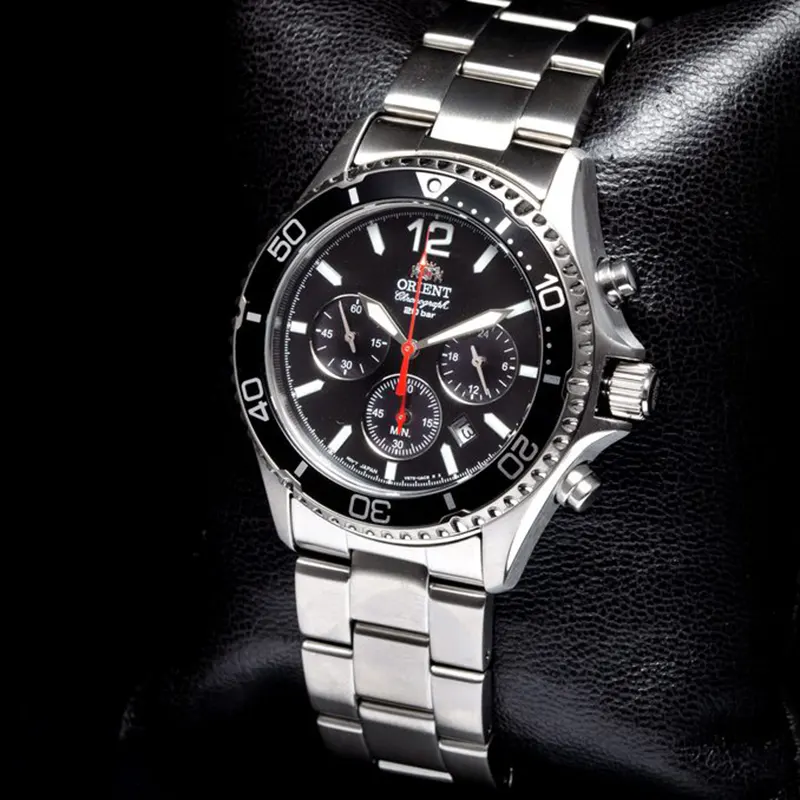 Orient Mako Solar Sports Black Dial Men's Watch- RA-TX0202B